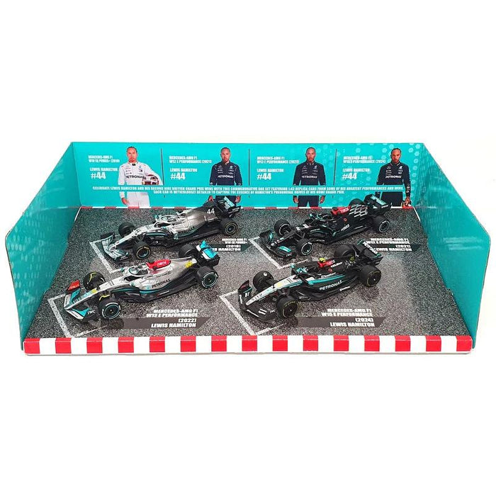 1/43 F1 Gift Set Mercedes-AMG (W10, W12, W13, W15) #44 Hamilton 4pcs