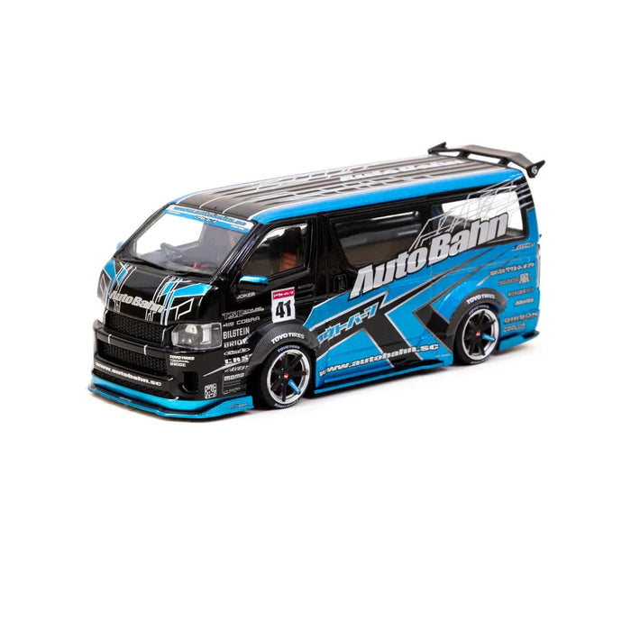 1/43 Toyota Hiace Widebody Black/Blue