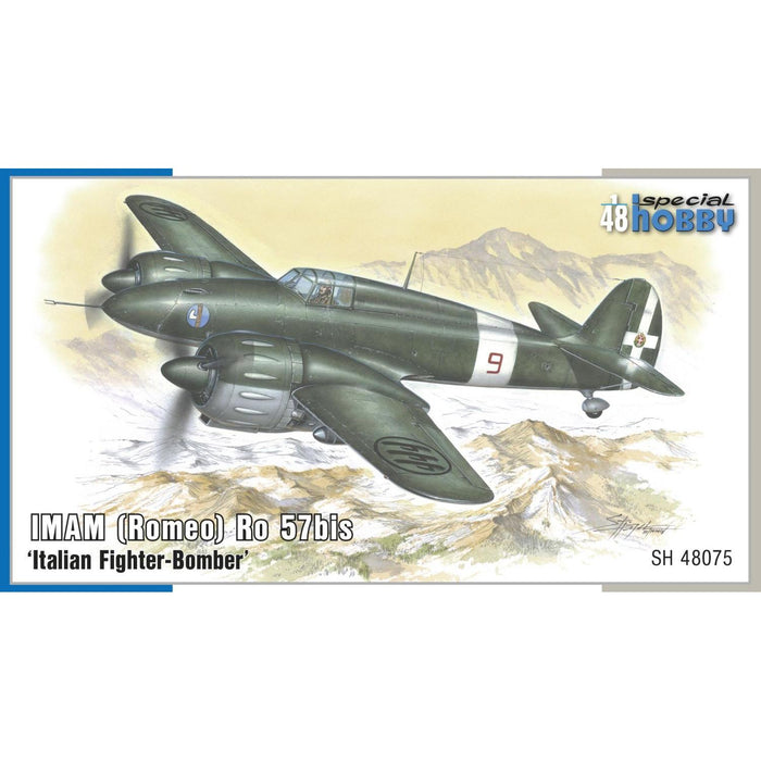 1/48 IMAM (Romeo) Ro-57bis "Italian Fighter Bomber" Plastic Model Kit