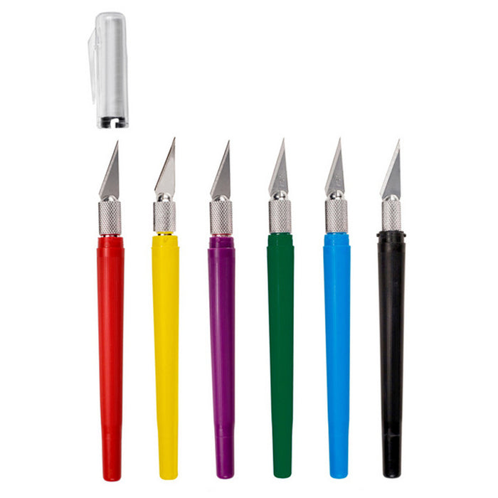 16040 K40 PEN KNIFE SOLD INDIVIDUALLY CARTON QTY 12 PIECES MIXED 6 COLORS