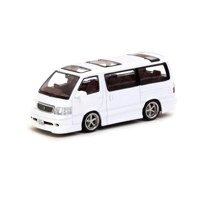 1/64 Custom White Toyota Hiace