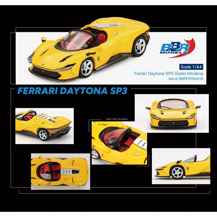 1/64 Ferrari Daytona SP3 - Giallo Modena