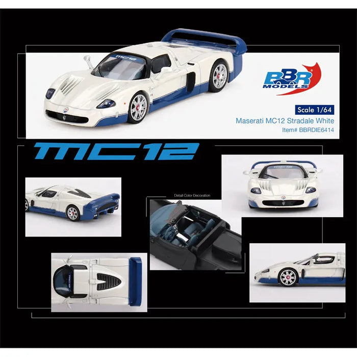 1/64 Maserati MC12 Stradale White
