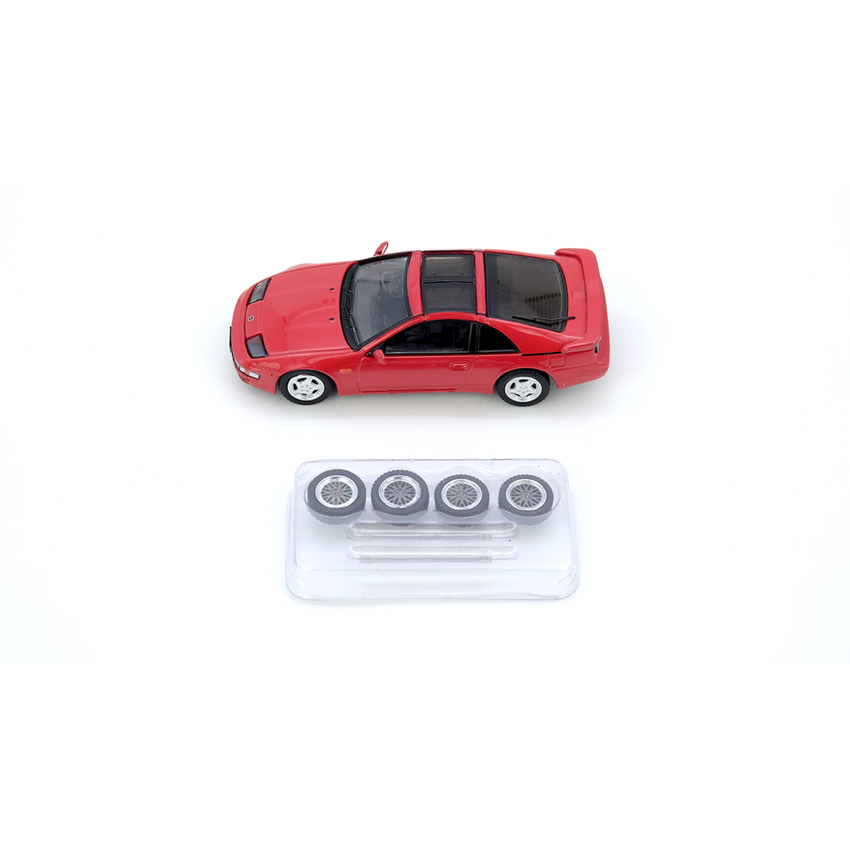 1/64 Nissan Fairlady Z (Z32) Aztec Red with Extra Wheels