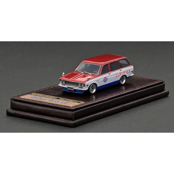 1/64 Red/White/Blue Datsun Bluebird 510 Wagon Resin