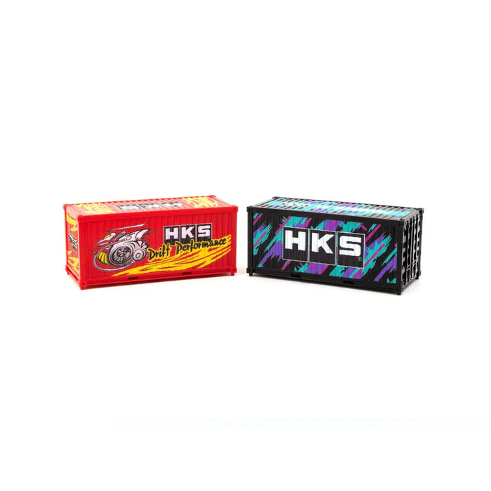 1/64 Set of 2 Containers HKS Official Collaboration and Licensed by HKS