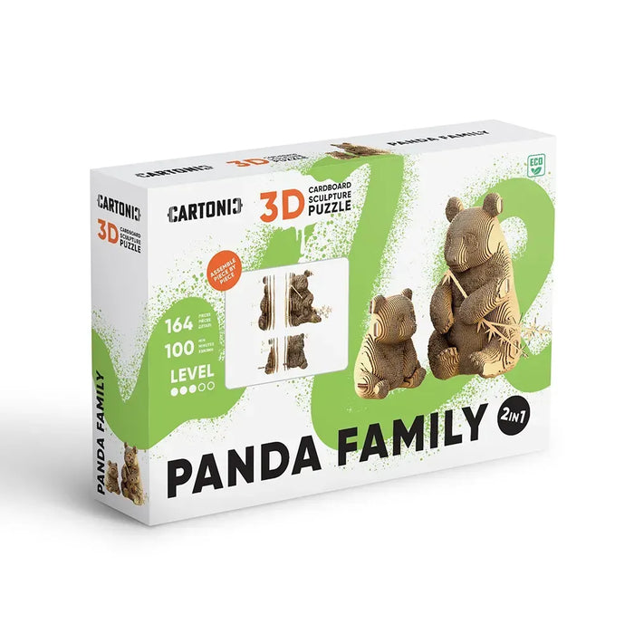 164pc 3D Puzzle Panda Family