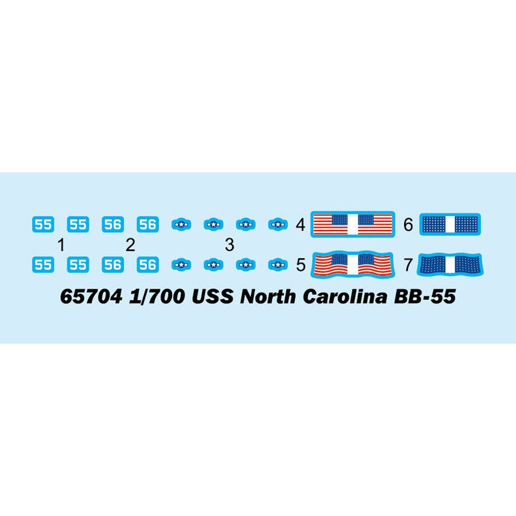 1/700 Top Grade North Carolina BB-55