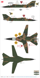 1/72 F-111A "Combat Lancer" 66-0022 USAF Takhli RTAFB 1968 (with 24 x Early Mk.82 Bomb)