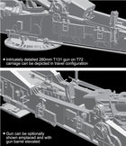 1/72 M65 Atomic Annie Gun Heavy Motorized 280mm Plastic Model Kit