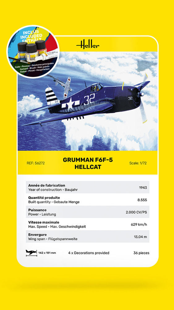 1/72 Starter Kit F6F Hellcat