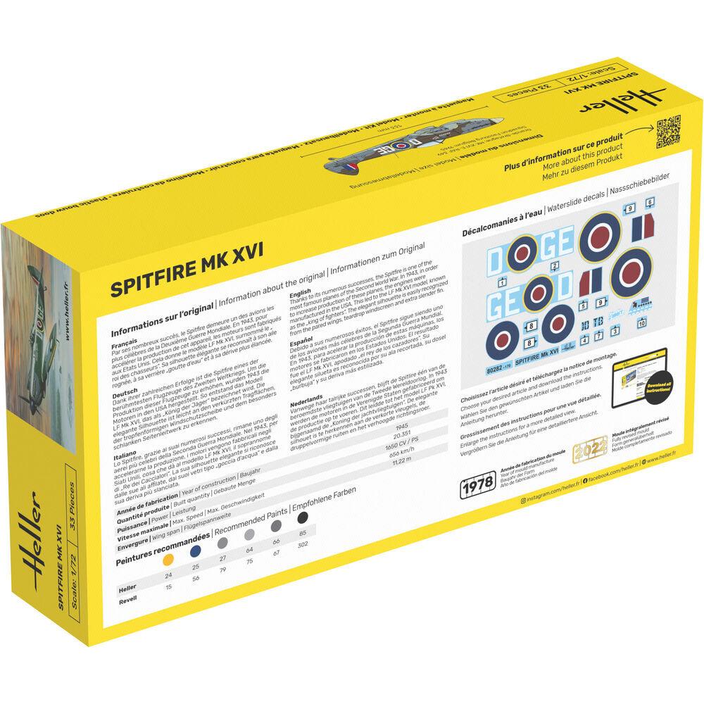 1/72 Starter Kit Spitfire MK XVI E Includes: Cement Brush and Main Paints