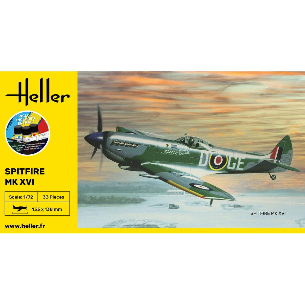 1/72 Starter Kit Supermarine Spitfire Mk.XVI