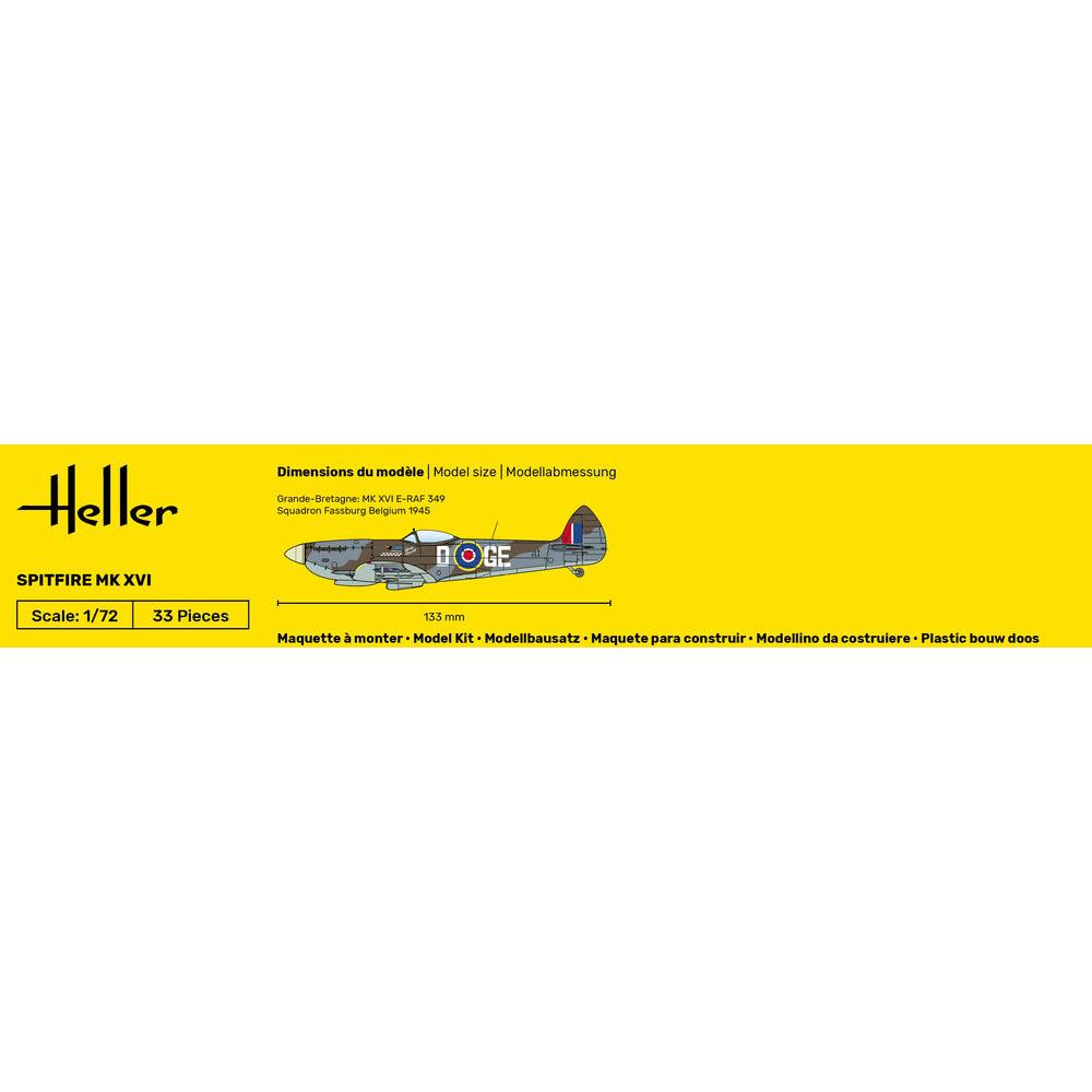 1/72 Starter Kit Supermarine Spitfire Mk.XVI