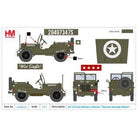 1/72 U.S. 1/4 ton Military Vehicle US 3rd Army 1945 "Gen. George Patton"