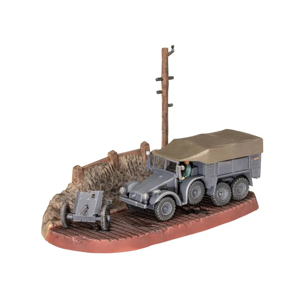 1/76 Krupp Protze KFZ 69 with 3.7cm Pak Model Set