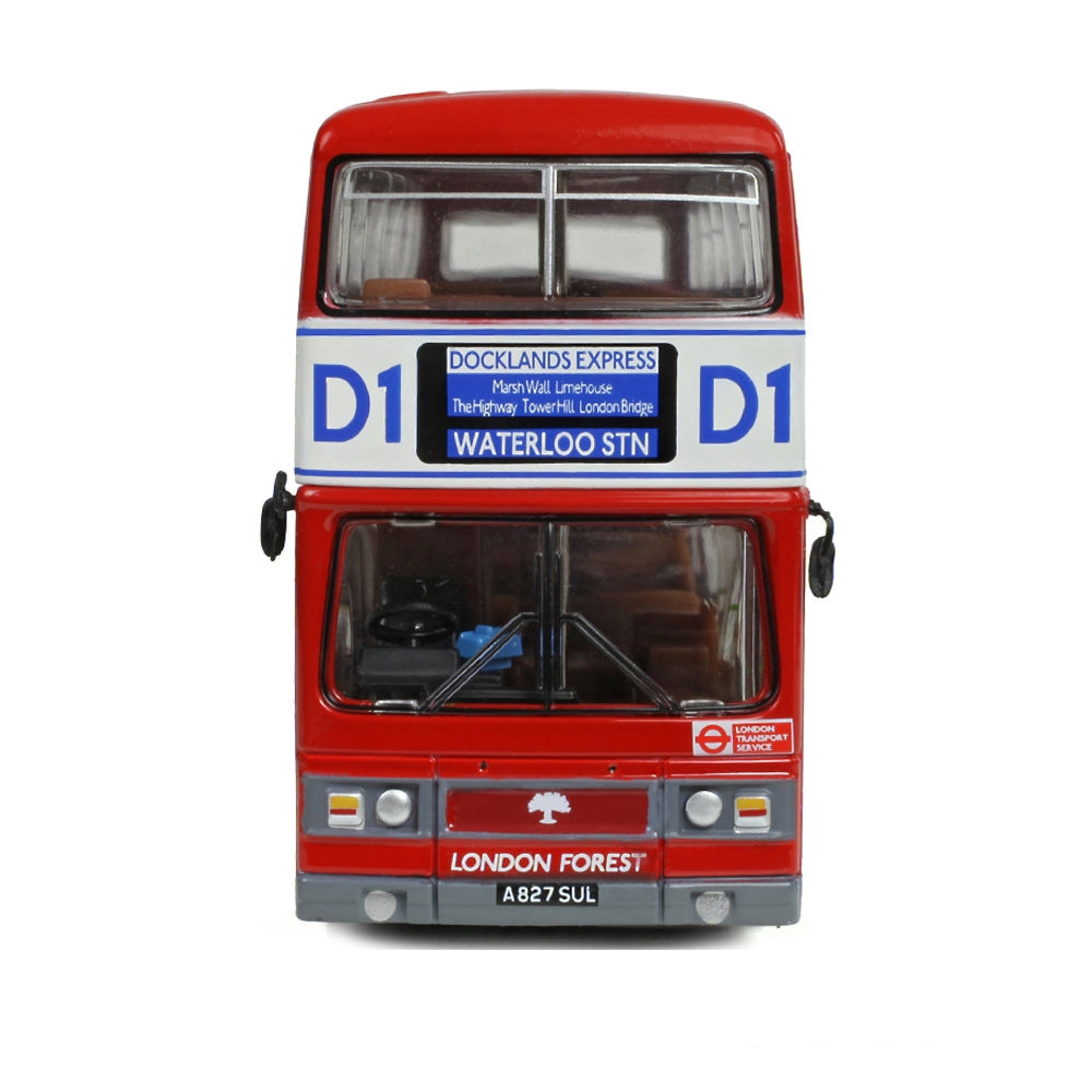 1/76 Leyland Titan B15 London Forest T827 Docklands Express D1 Waterloo Stn