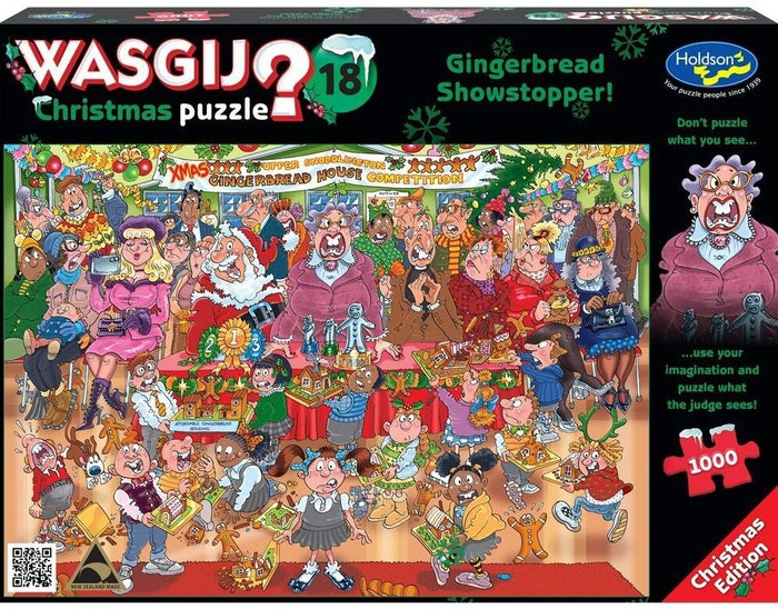 1000pc Wasgij?Christmas Puzzle #18: Gingerbread Showstopper!