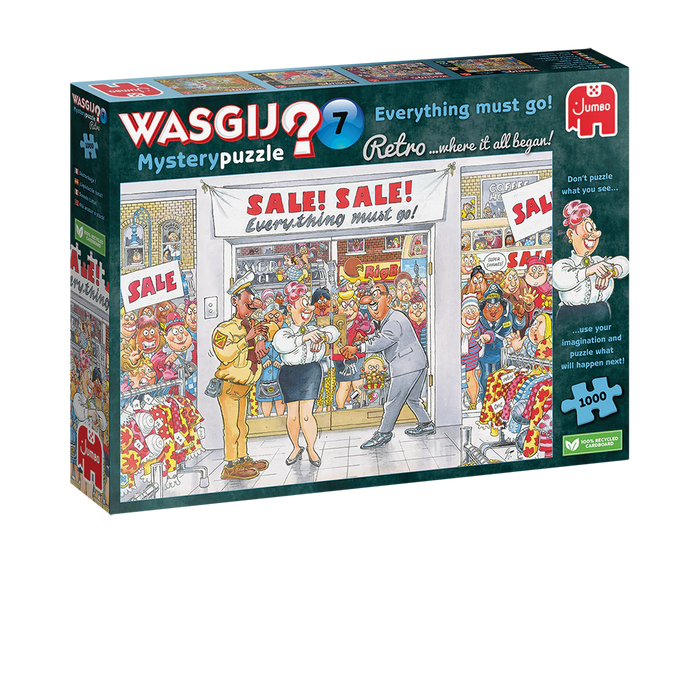 1000pc Wasgij? Retro Mystery Puzzle #7: Everything Must Go!