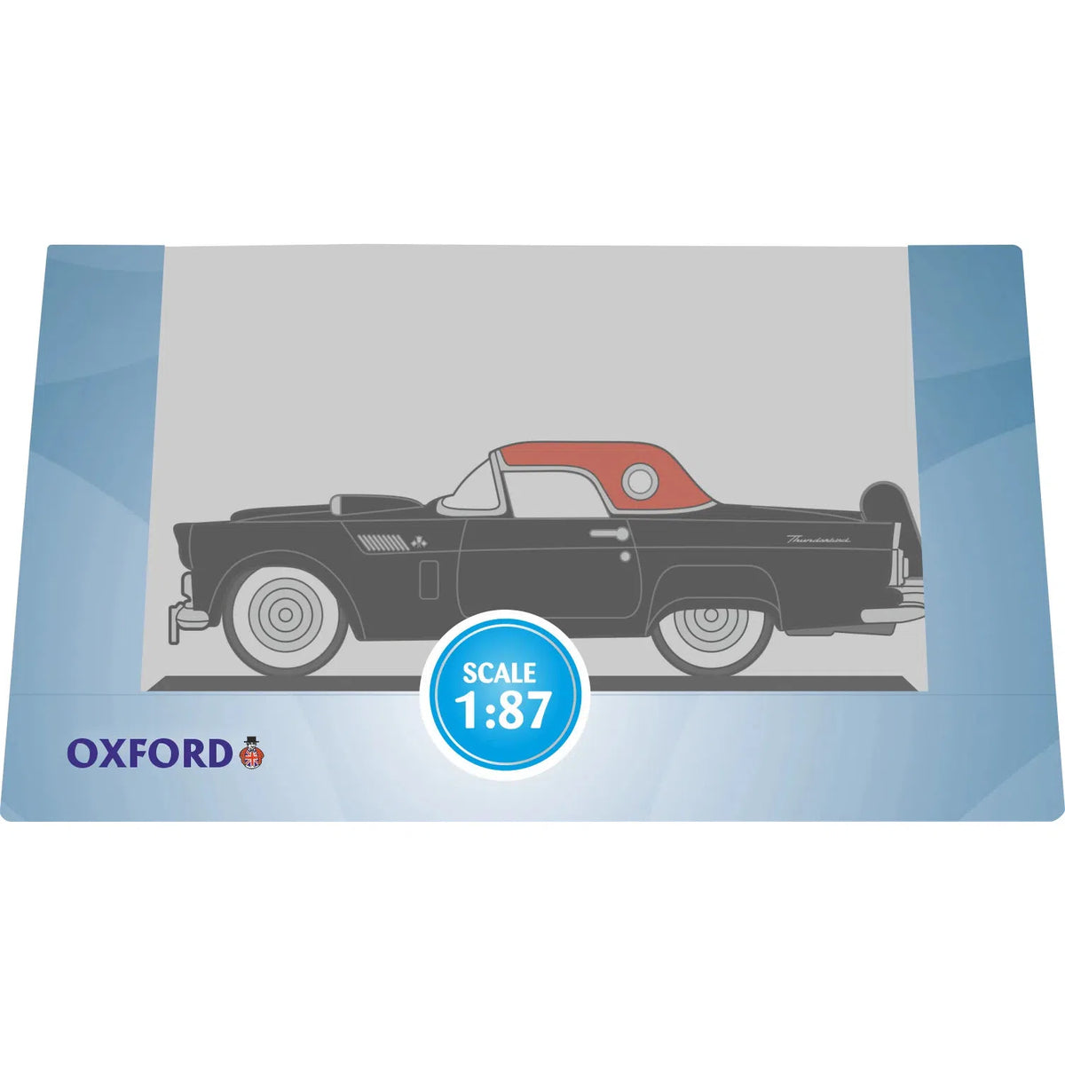 1/87 Ford Thunderbird Raven Black/Fiesta Red 1956