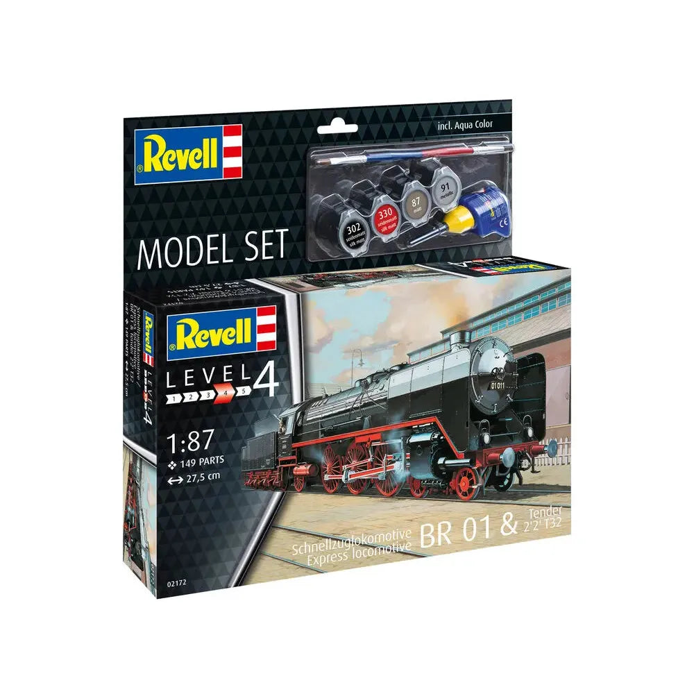 1/87 Schnellzuglokomotive BR01 & Tender 22T32 Model Set