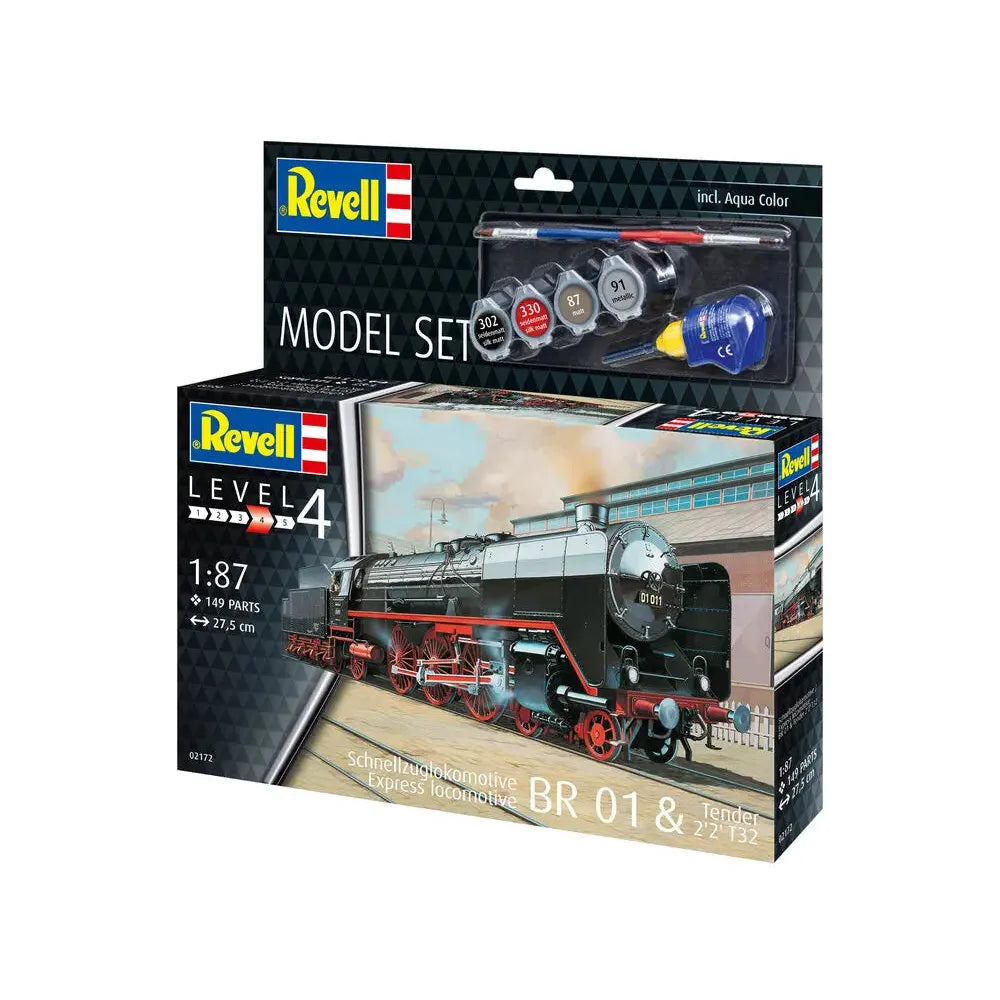 1/87 Schnellzuglokomotive BR01 & Tender 22T32 Model Set