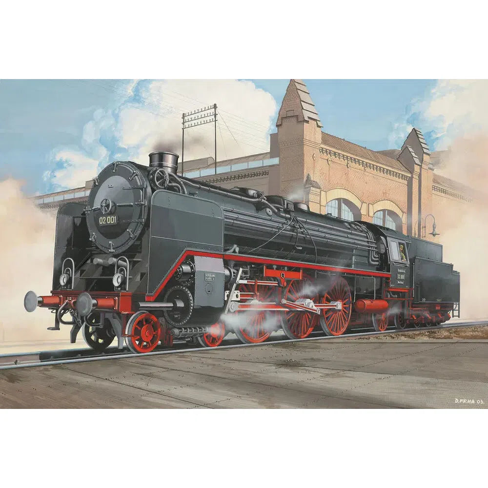 1/87 Schnellzuglokomotive BR02 & Tender 22T30 Model Set
