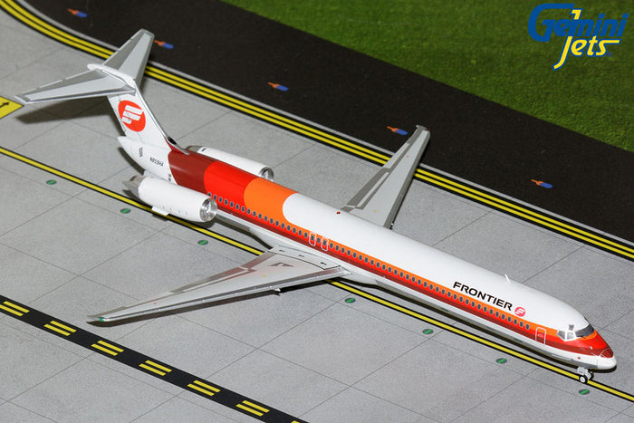 1/200 MD-80 Frontier N859HA (S.Bass orange/red)(upgraded stand)