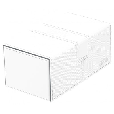 Ultimate Guard Twin Flip n Tray Deck Case 200+ Standard Size XenoSkin White Deck Box