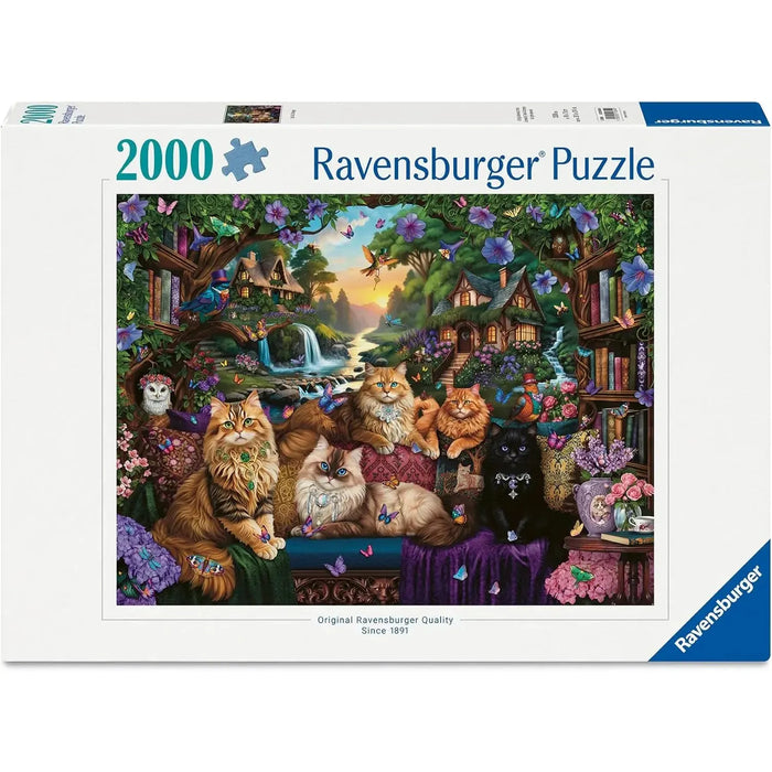 2000pc Cat Tail Cottage Puzzle