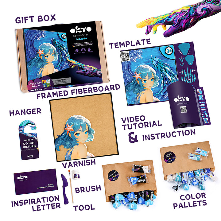 DIY 3D Painting Manga 30x40cm - Water