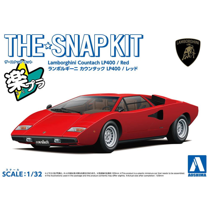 1/32 SNAP LAMBORGHINI Countach LP400 (Red)