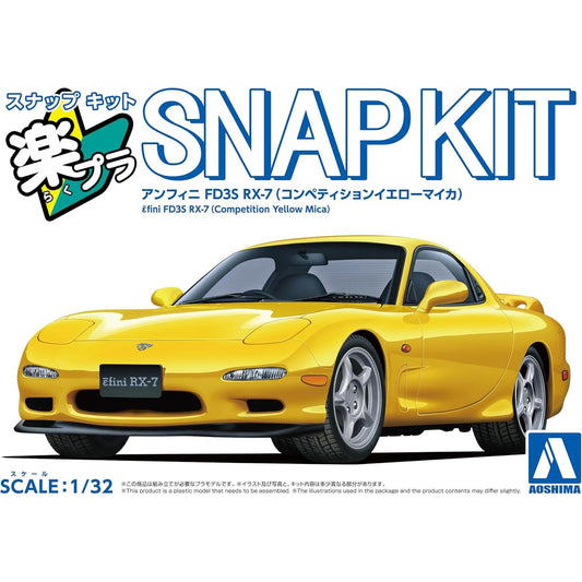 1/32 SNAP MAZDA FD3S RX-7 (Competition Yellow Mica)