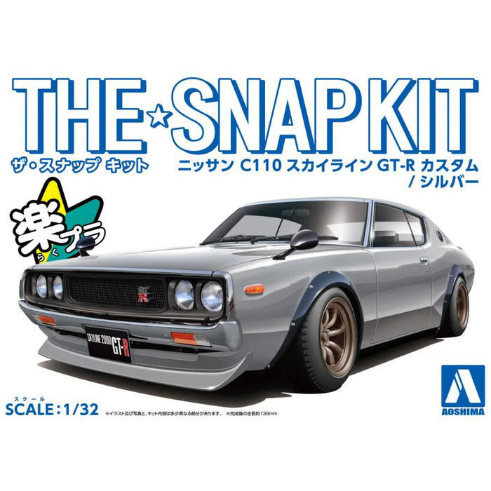 1/32 SNAP NISSAN C110 Skyline GT-R Custom (Silver)