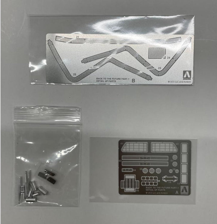 Aoshima 1/24 Time Machine from BACK TO THE FUTURE DETAIL UP PARTS SET ...