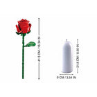 258pc Red Rose with DIY Vase