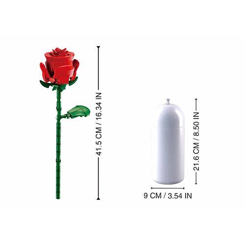 258pc Red Rose with DIY Vase