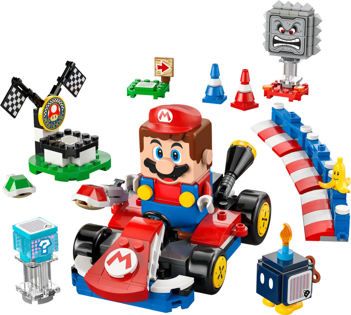 SUPER MARIO - Mario Kart – Interactive LEGO Mario & Standard Kart
