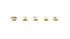 HO Flowers (Green and Yellow, Blue and White, Heather, Cornflowers, Lavender) 250pcs