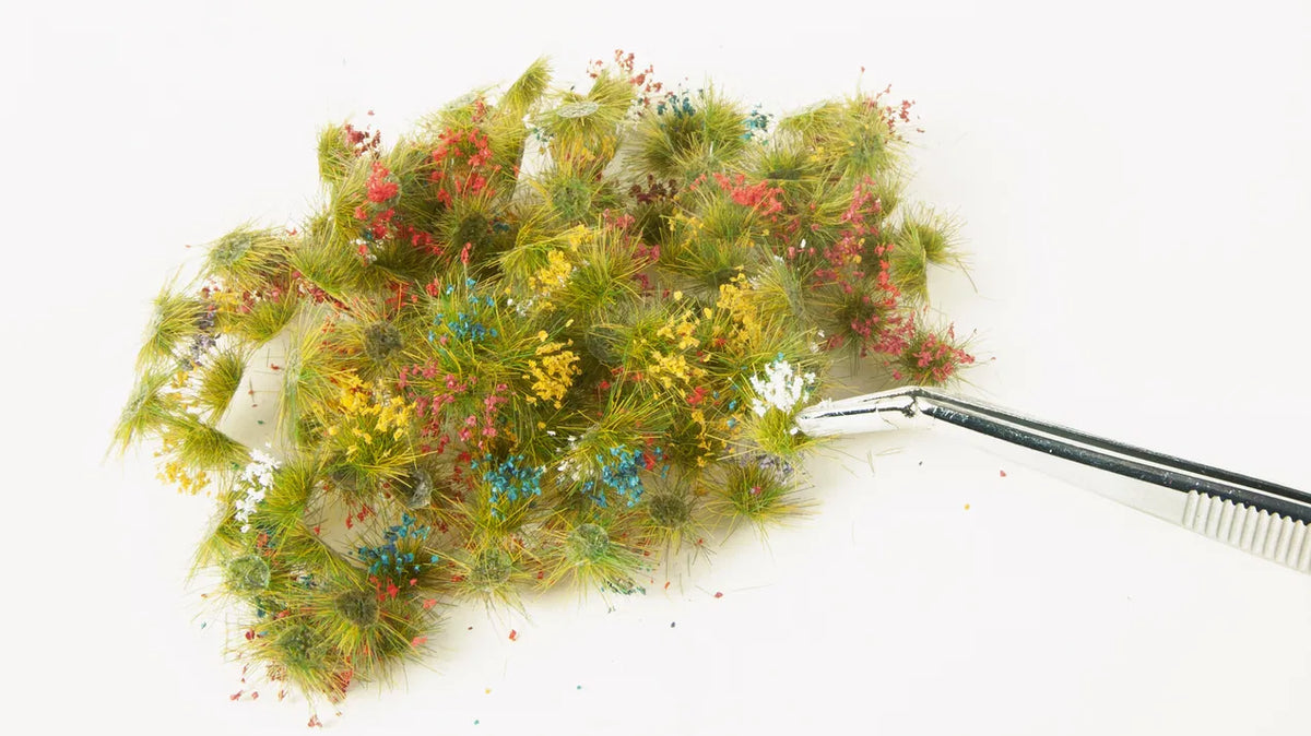 HO Flowers (Green and Yellow, Blue and White, Heather, Cornflowers, Lavender) 250pcs