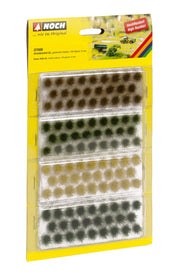 HO Grass Tufts XL (Dark Green, Medium Green, Brown, Golden Yellow) 9mm 104pcs