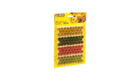 HO Grass Tufts XL "Blooming" (Red, Yellow, Light and Dark Green) 9mm 104pcs