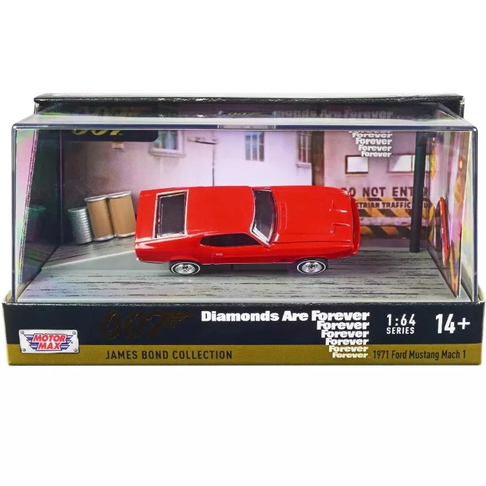 3" 1971 Ford Mustang Mach 1 "Diamonds are Forever" James Bond Diorama Movie
