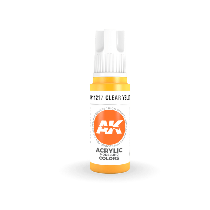 3 Gen Acrylics - Clear Yellow 17ml