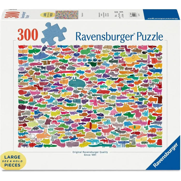 300pc 387 Dogs & One Cat Puzzle