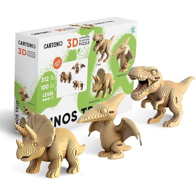 312pc 3D Puzzle Dinos Trio