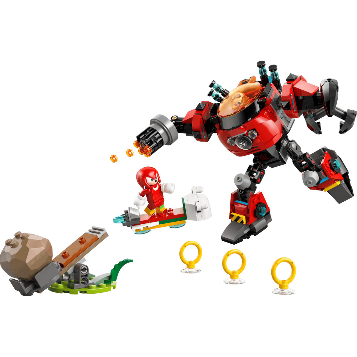SONIC THE HEDGEHOG - Knuckles vs. Dr. Eggman Egg Crusher Mech