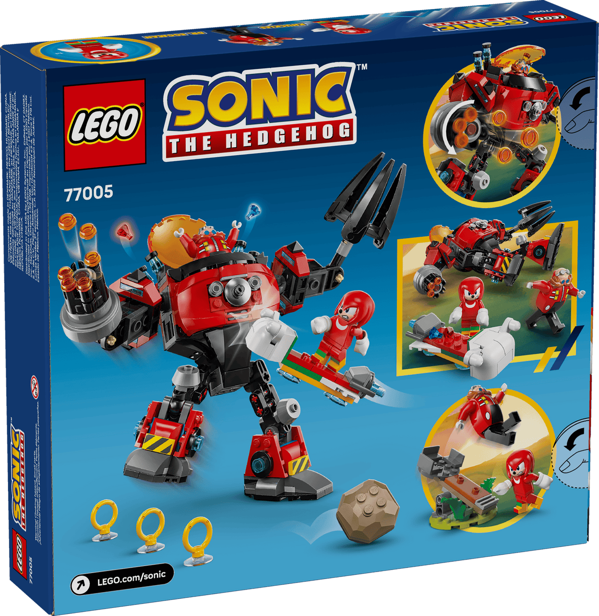 SONIC THE HEDGEHOG - Knuckles vs. Dr. Eggman Egg Crusher Mech