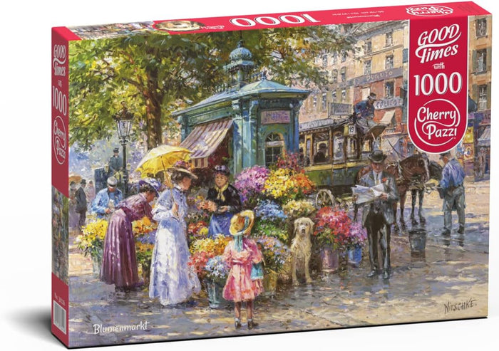 1000pc Blumenmarkt Jigsaw Puzzle