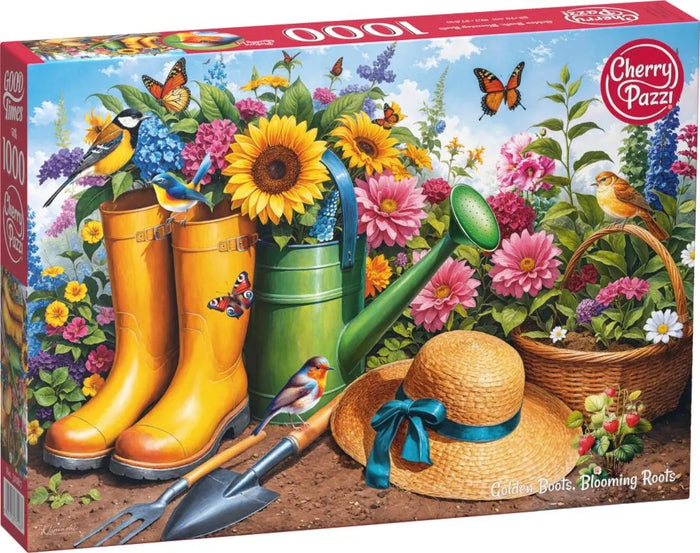 1000pc Golden Boots, Blooming Roots Jigsaw Puzzle